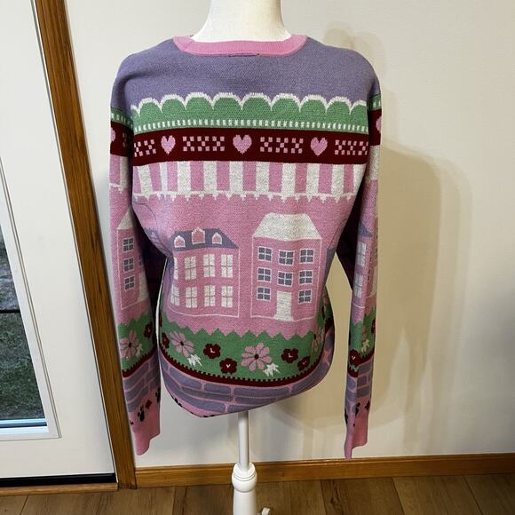 Kikis Delivery Service Sweater Studio Ghibli Jiji Cat Women's Size Med Boxlunch - Picture 5 of 9